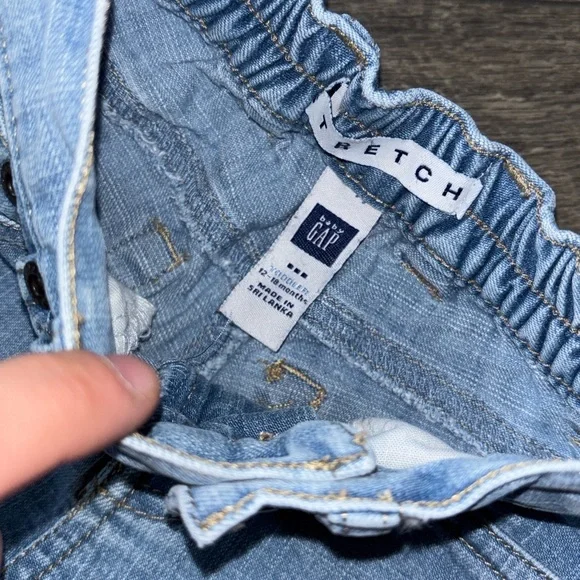 Baby GAP Stretch Butterfly Embroidery Jeans Size 12-18M - Picture 3 of 4